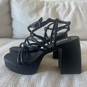 Unworn, in box chunky heel